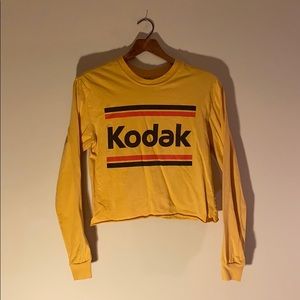 Cropped Kodak long-sleeved